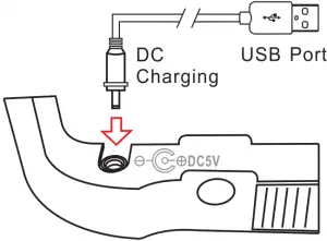 Charge the All-in-one camera's built-in battery
