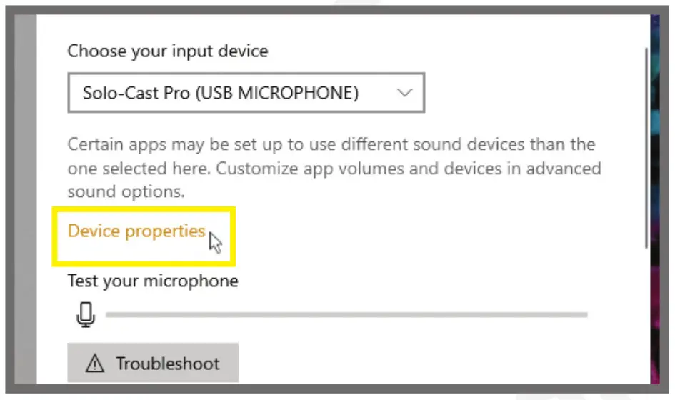 ROCKVILLE Usb Condenser Microphone-Now click on device properties