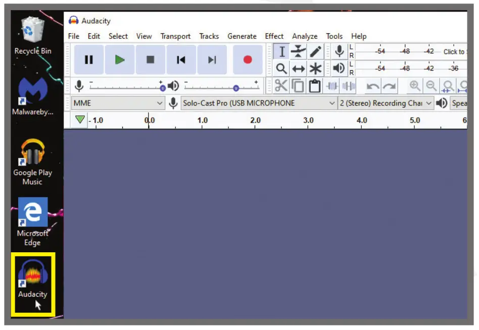 ROCKVILLE Usb Condenser Microphone- ----Now launch your DAW software