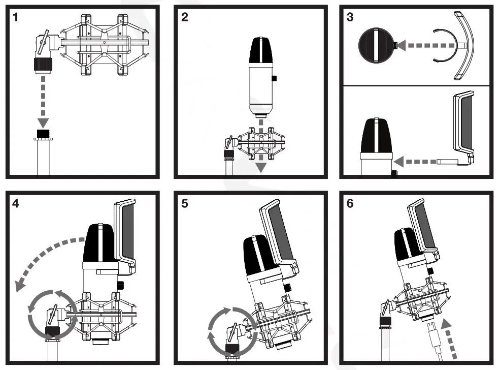 ROCKVILLE Usb Condenser Microphone- Solo-Cast