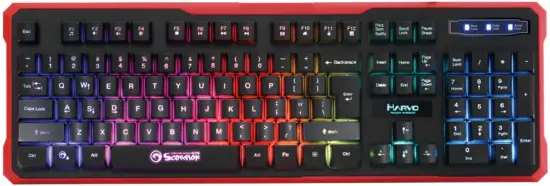 MARVO K629G RGB Membrane Gaming Keyboard
