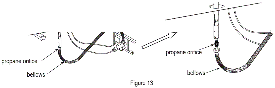 PHI VILLA E02GS010 32 Inch H Square Black Metal Base Propane Gas Fire Pit Table-14