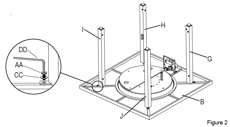 PHI VILLA E02GS010 32 Inch H Square Black Metal Base Propane Gas Fire Pit Table-3