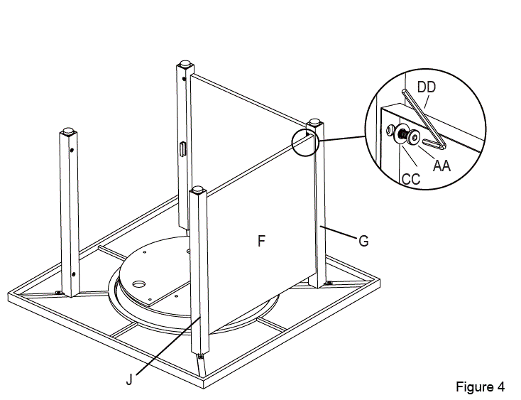 PHI VILLA E02GS010 32 Inch H Square Black Metal Base Propane Gas Fire Pit Table-5