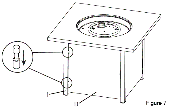 PHI VILLA E02GS010 32 Inch H Square Black Metal Base Propane Gas Fire Pit Table-8