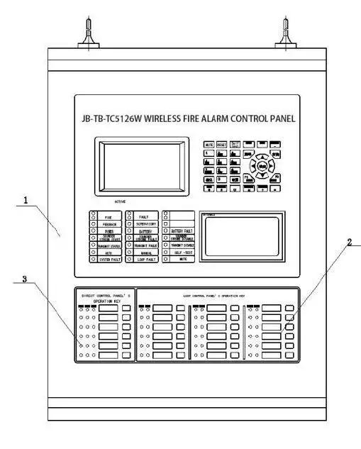 Yingkou Tiancheng Fire Protection Equipment JB-TB-TC5126W Wireless Intelligent Fire AlarmControl Panel 1