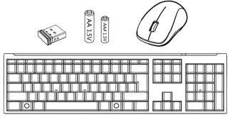Staples AG120G 2.4GHz Wireless Mouse and Keyboard-fig1