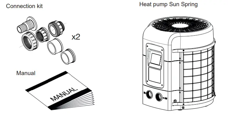 DURATECH SUN05 Sunspring Swimming Pool Heat Pump - box
