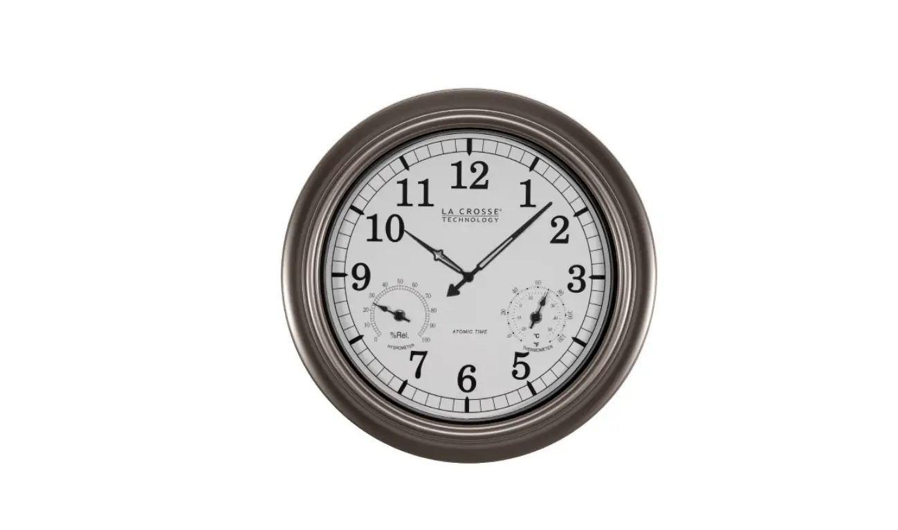 La Crosse Technology Wt-3181plx1 18 Inch Indoor-outdoor Atomic Wall Clock User Manual La Crosse Technology Wt-3181plx1 18 Inch Indoor-outdoor Atomic Wall Clock User Manual