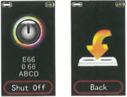 mangrove Smart Bracelet - Shutdown page