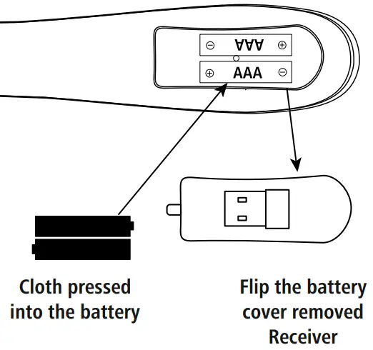 Inserting the battery