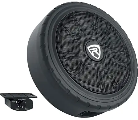 ROCKVILLE RockGhost V2 Powered 11 Inch 800W Car Subwoofer Fits Inside Spare Tire product