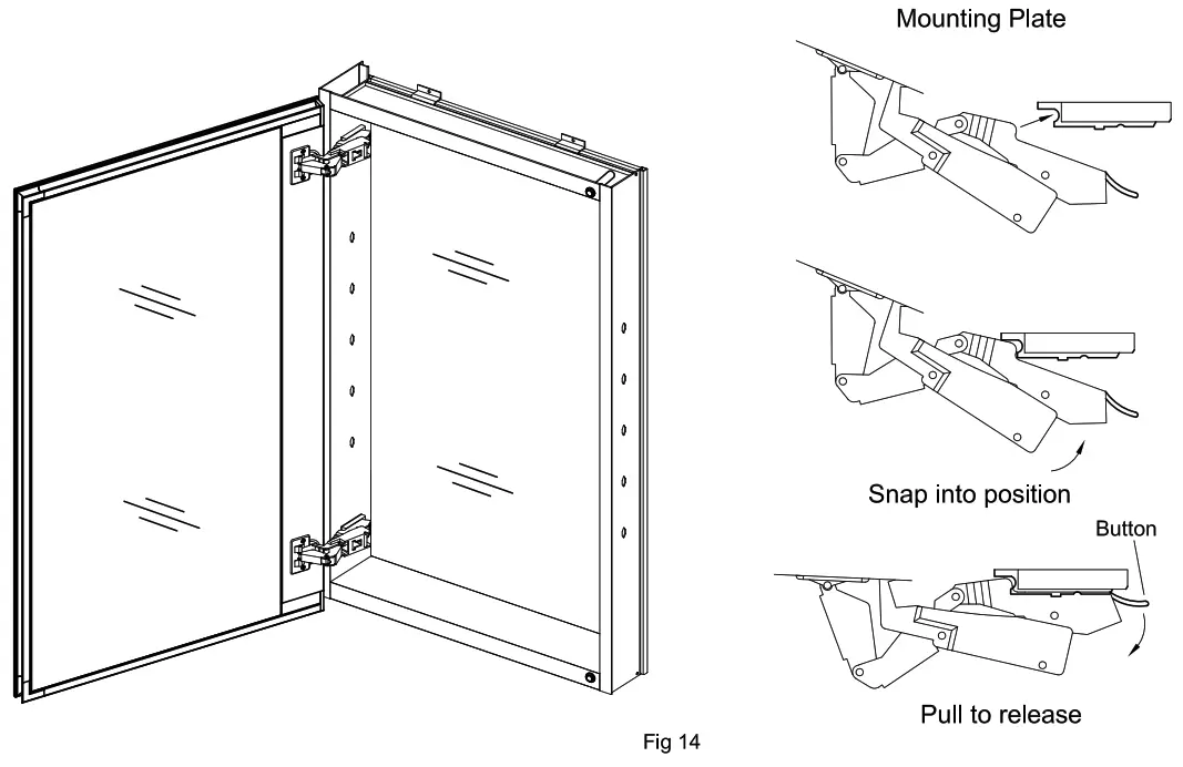 WELLFOR DK MCA2330 BL Medicine Cabinet - fig12