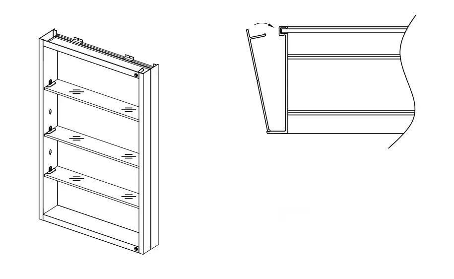 WELLFOR DK MCA2330 BL Medicine Cabinet - fig20