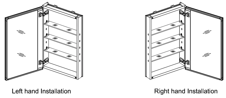 WELLFOR DK MCA2330 BL Medicine Cabinet - fig3