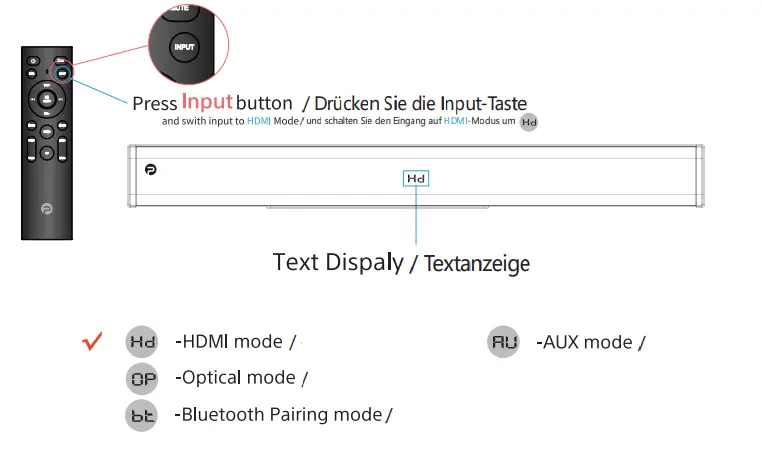 PHEANOO D2 Soundbar with Subwoofer Soundbar Sound