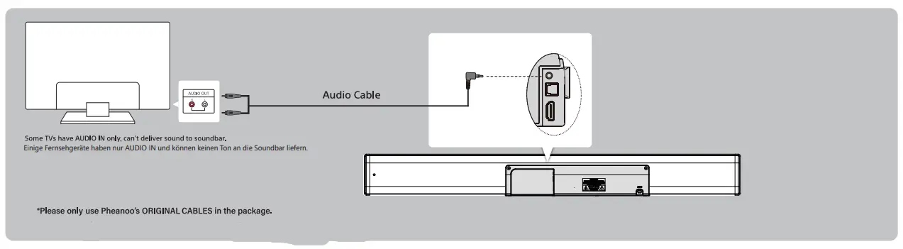 PHEANOO D2 Soundbar with Subwoofer fig