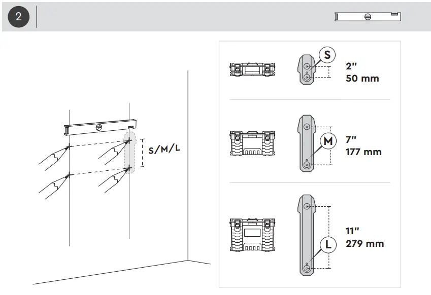 RIDGID 254067 20 Pro Gear System 22 Inch Modular Tool Box Storage and Organizer - Fig 2