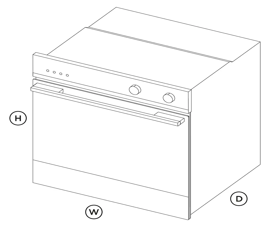 OB60SC8DEPX2 8 Function 60cm Selfcleaning Oven Dimensions