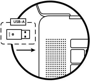 CONNECTING THE RECEIVER TO THE HEADSET