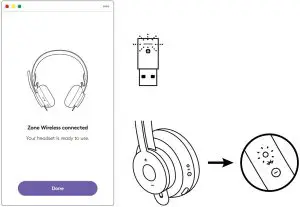 CONNECTING THE RECEIVER TO THE HEADSET