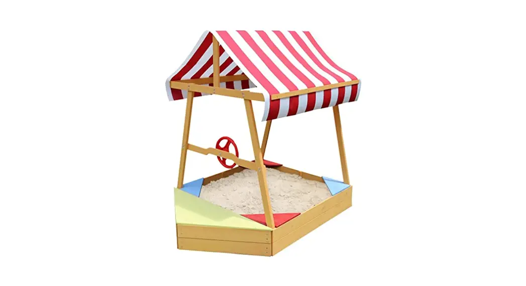 Critter Sitters 986sb0103-nat Children's Wooden Sand Box Boat User Manual