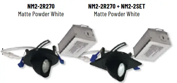 Nora Lighting NM2 2R270 2 M2 Round LED Recessed Elbow fig 1