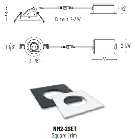 Nora Lighting NM2 2R270 2 M2 Round LED Recessed Elbow fig 2