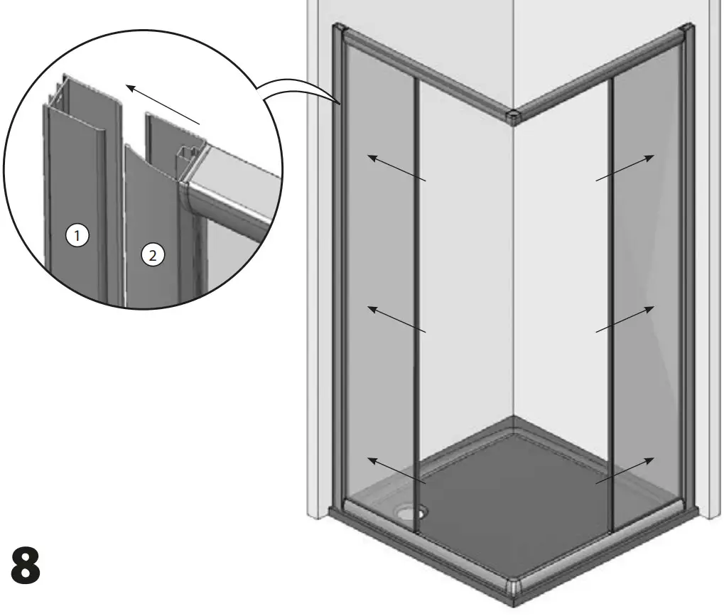 Ravak BLRV2K 120 Shower enclosure - Figure 10