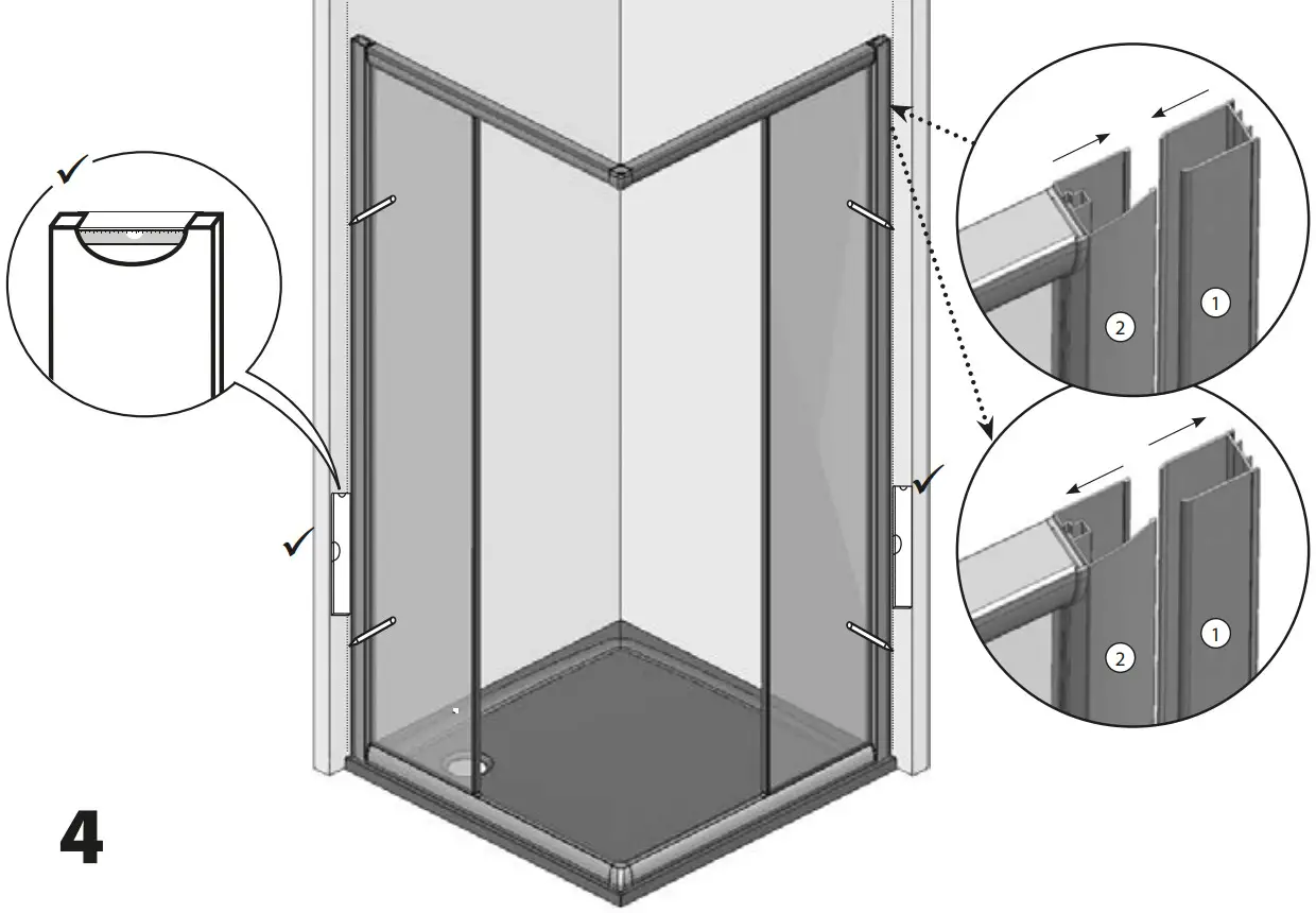Ravak BLRV2K 120 Shower enclosure - Figure 6