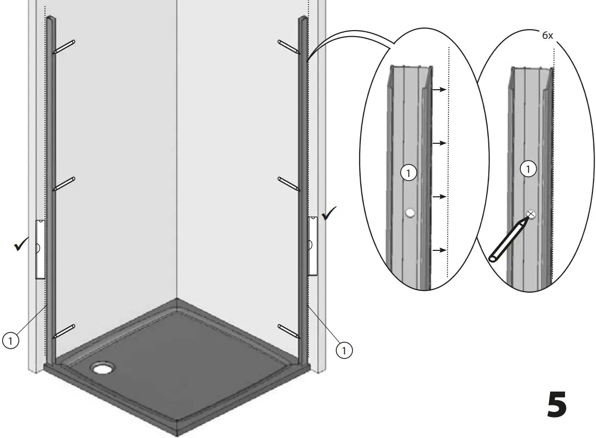Ravak BLRV2K 120 Shower enclosure - Figure 7