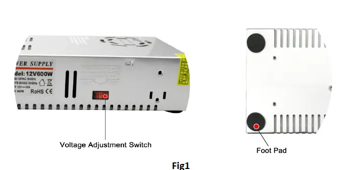 IMAYCC 110V AC to 12V DC Converter Power Supply (2)
