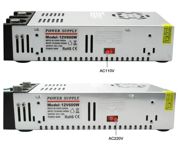 IMAYCC 110V AC to 12V DC Converter Power Supply (3)