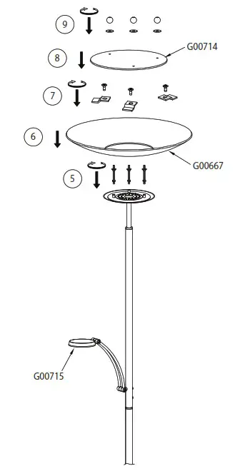 Paul Neuhaus 833535 ALFRED LED Uplighter Brass - overview 2