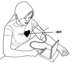 FIG 17 USING THE ARM CUFF