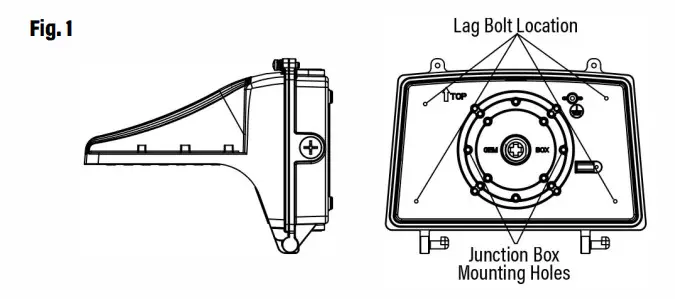 SUNCO LIGHTING WP-80W-5K-1PK LED Spec-Select Stealth Full Cutoff Wall Pack - Figure 1