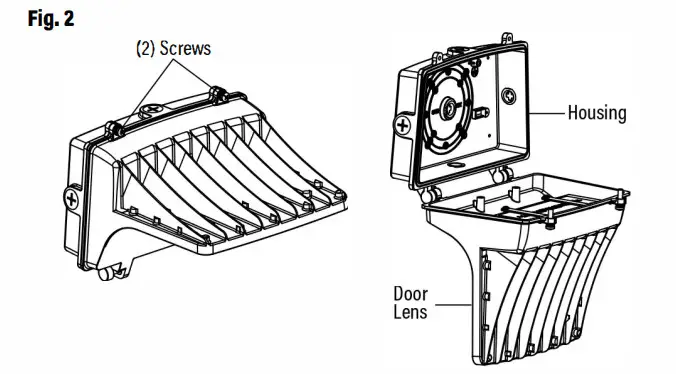 SUNCO LIGHTING WP-80W-5K-1PK LED Spec-Select Stealth Full Cutoff Wall Pack - Figure 2