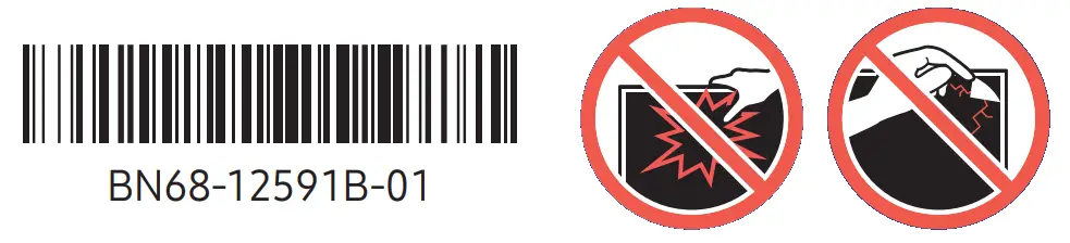 SAMSUNG QN75QN900AF 75 Inch Class LED Backlit LCD TV -bar code