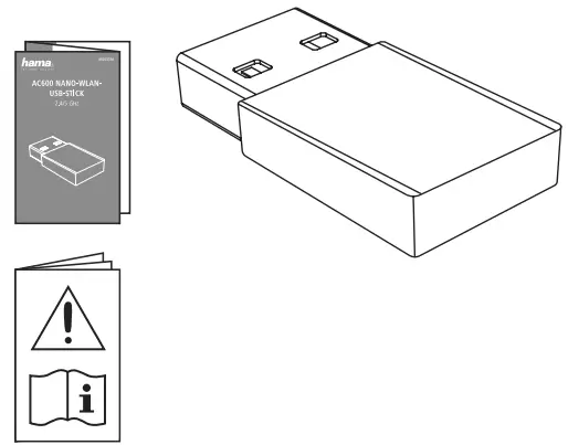hama AC600 Nano WLAN 2.4-5 GHz USB-FIG2