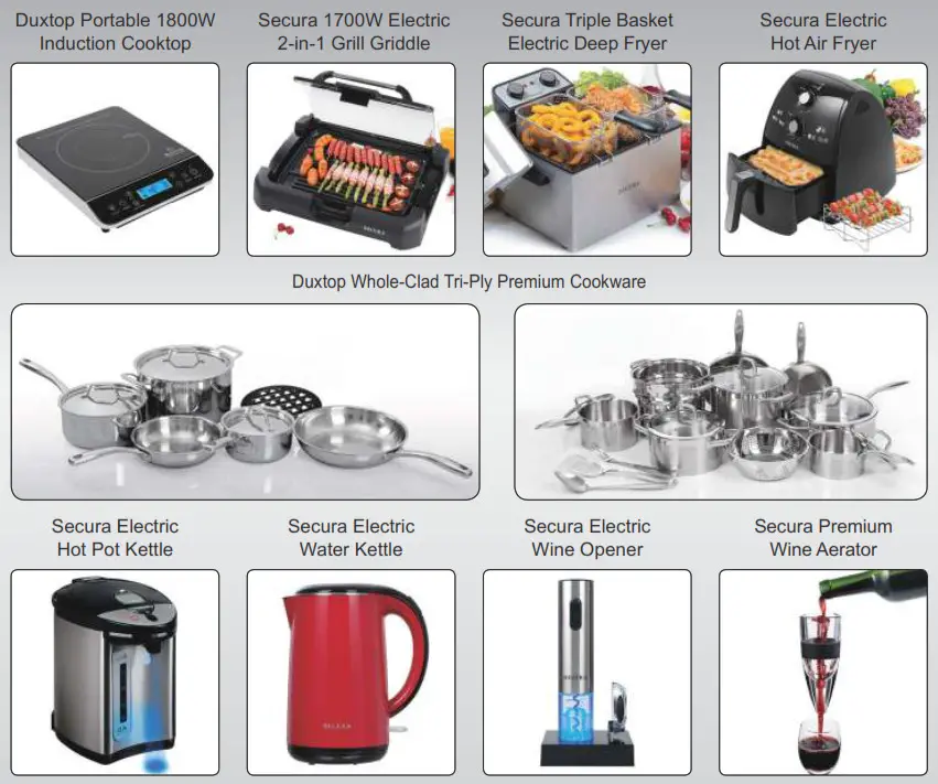 duxtop E200A INDUCTION COOKTOP - Secura Bestsellers