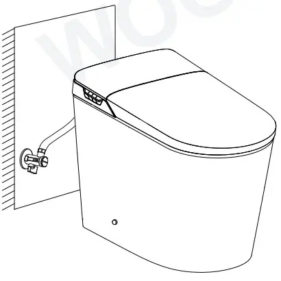 WOODBRIDGE B0980S Electronic Washlet Toilet -Connect hose