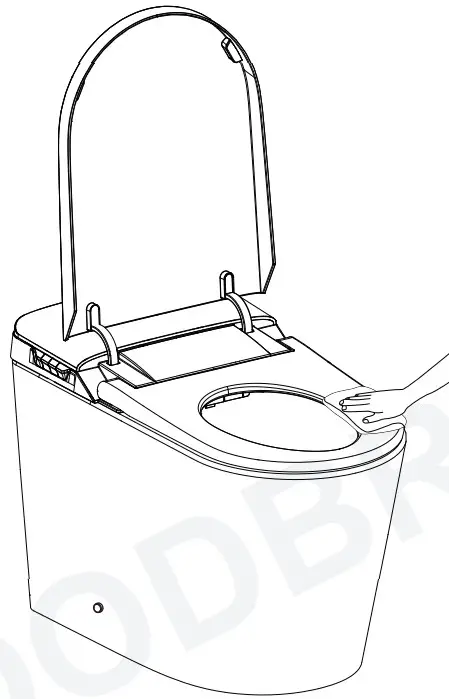 WOODBRIDGE B0980S Electronic Washlet Toilet -soft damp cloth