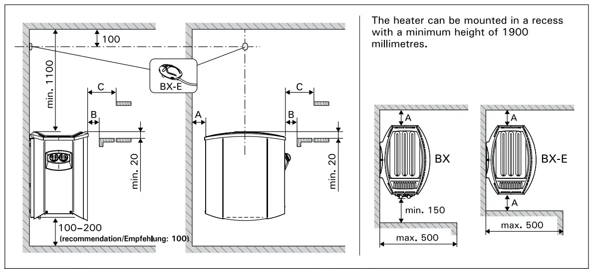 HARVIA BX60 Electric Sauna Heater - Figure 5