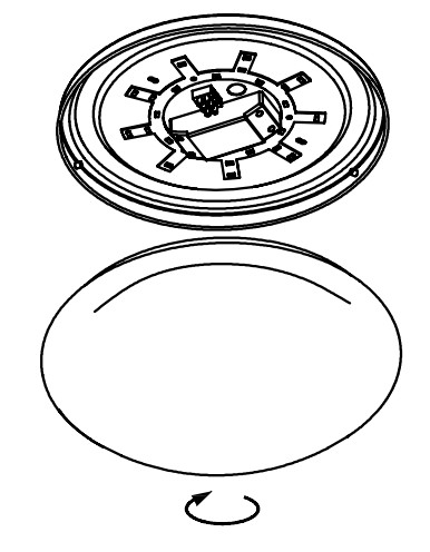 JOHN LEWIS 10504513 Saint LED Flush light - Step 5