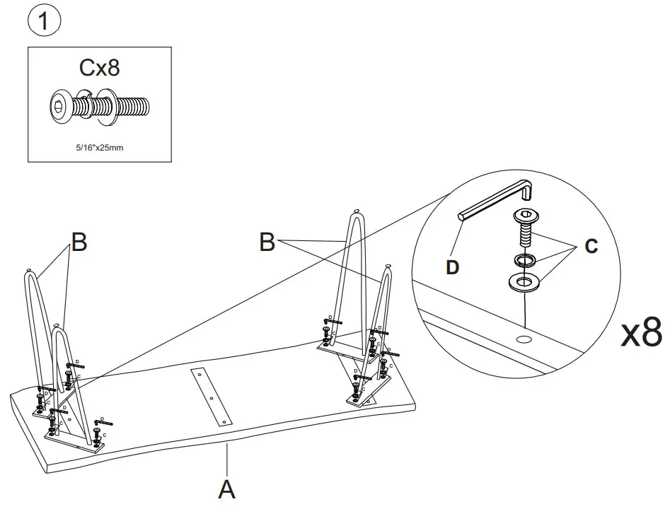 ASHLEY D402-52 Counter Table Set - fig3