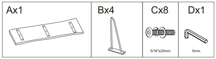 ASHLEY D402-52 Counter Table Set