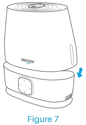 Okaysou Aqua Q6 Hybrid Ultrasonic Warm and Cool Mist Humidifier - fig 16