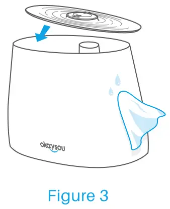 Okaysou Aqua Q6 Hybrid Ultrasonic Warm and Cool Mist Humidifier - fig 6