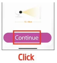 Energizer Smart WiFi Outdoor Camera EOX1-1002 User Guide - Click Continue