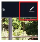 Energizer Smart WiFi Outdoor Camera EOX1-1002 User Guide - Clikc the icon in top right of the live view screen